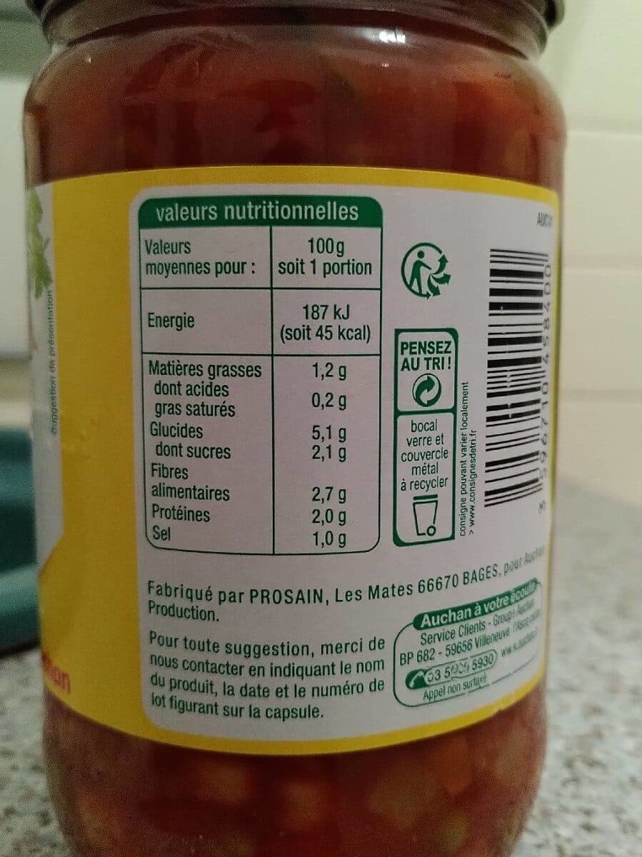 Auchan Légumes pour couscous issus de l'agriculture biologique packshot