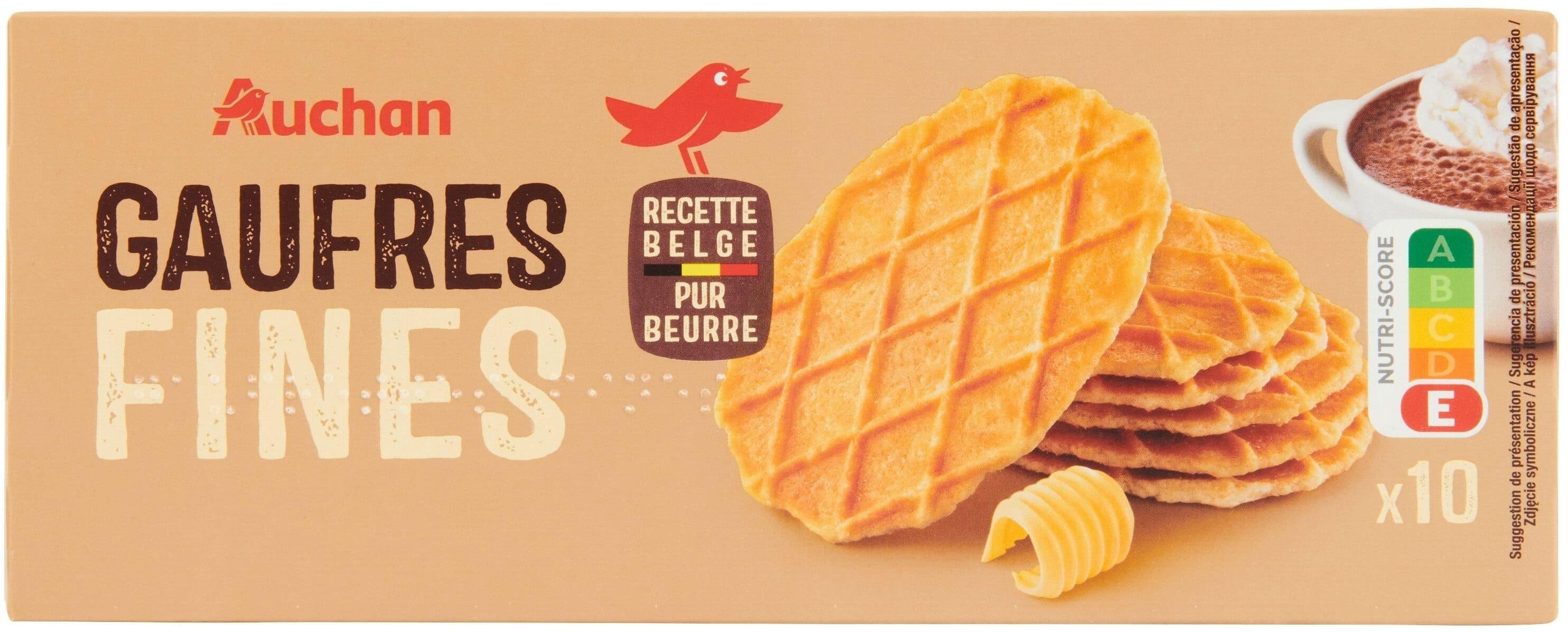 Auchan Gaufres fines packshot