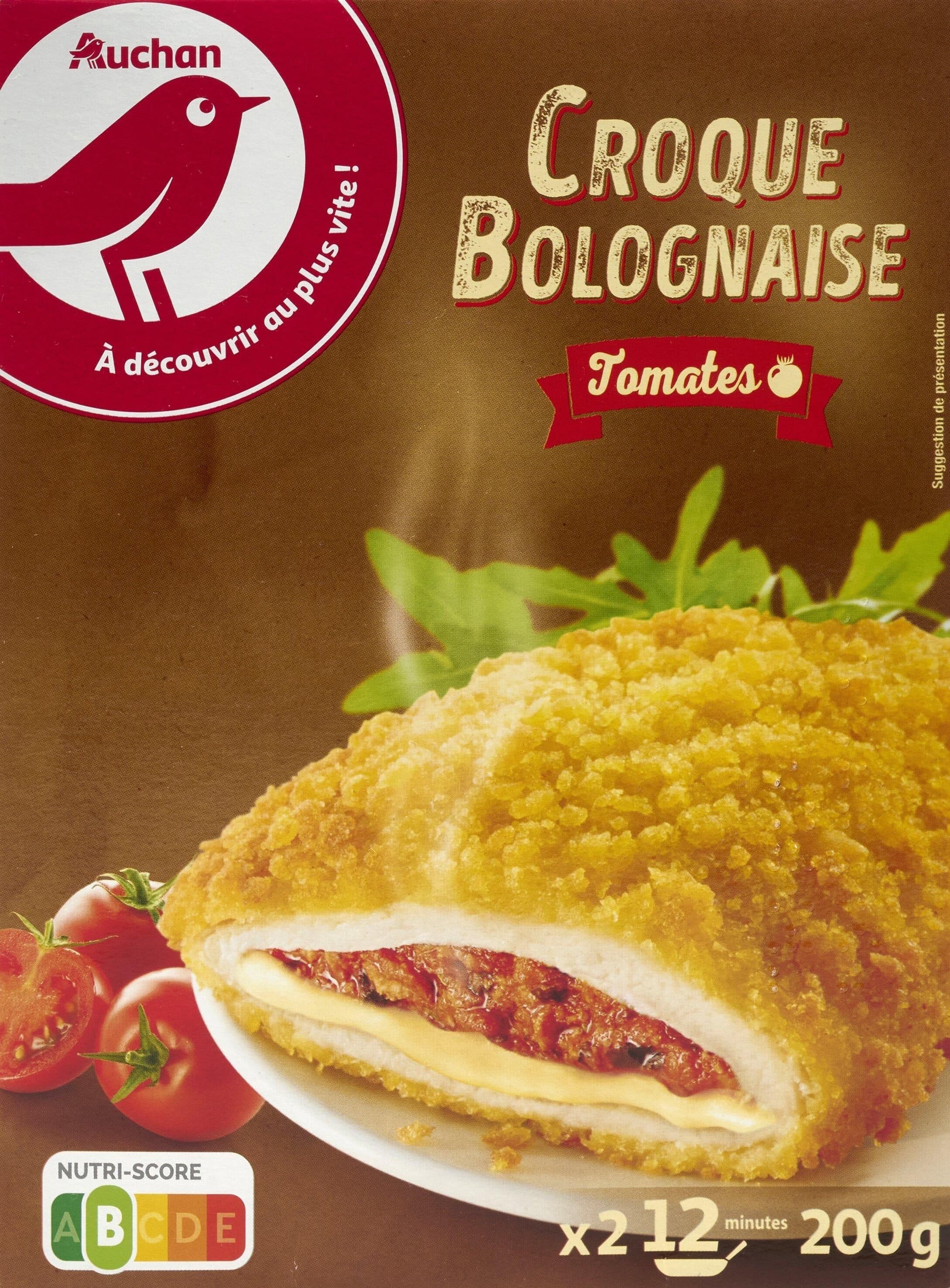 Auchan Croque Bolognaise Tomates packshot