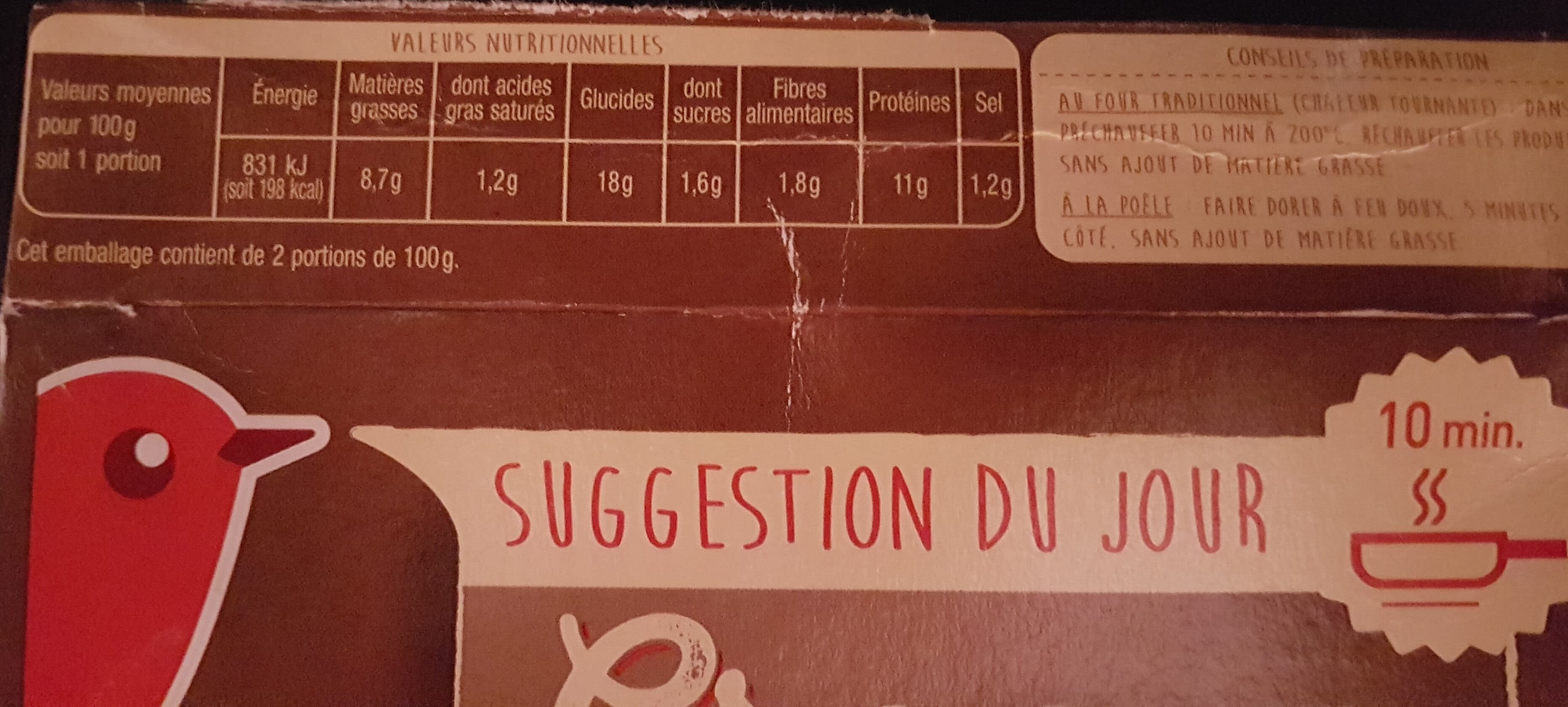 Auchan Croque Bolognaise Tomates packshot