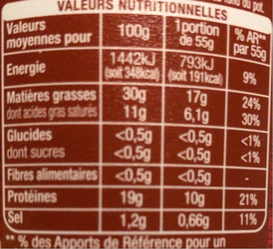 Auchan Rillettes du Mans pur porc sans conservateur sans graisse ajoutée packshot