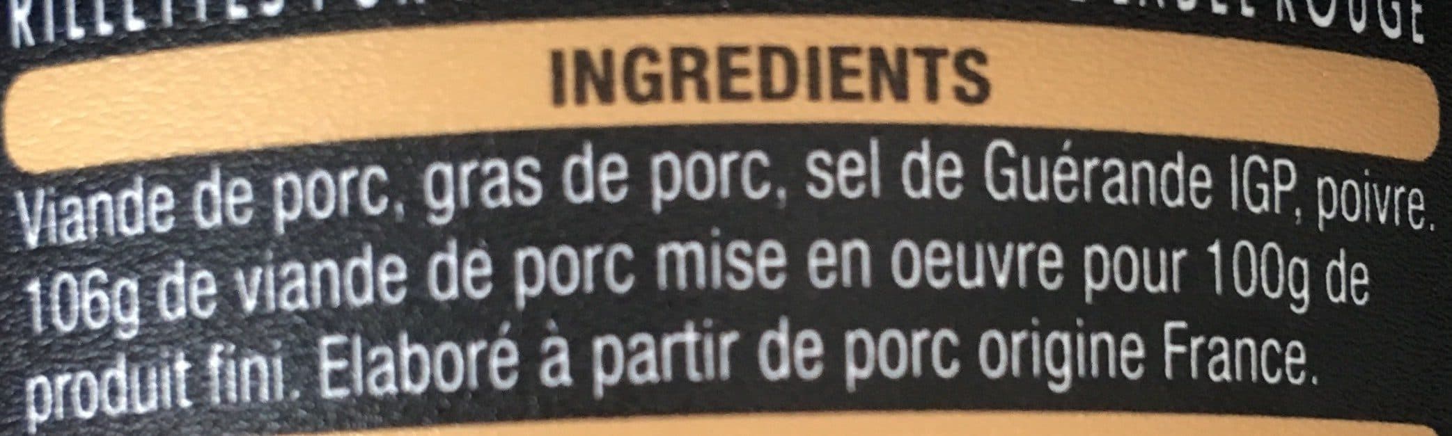 Auchan Rillettes du Mans, à l'Ancienne Label Rouge packshot