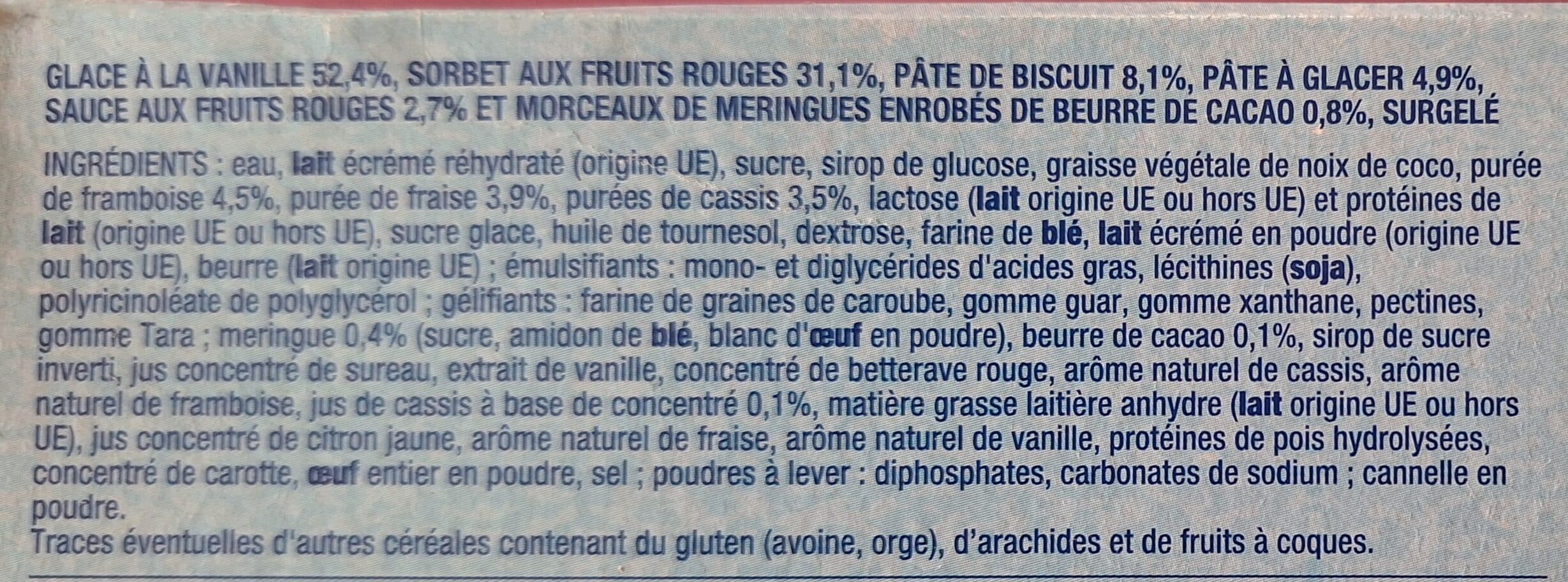 Auchan Feuilleté vanille fruits rouges packshot