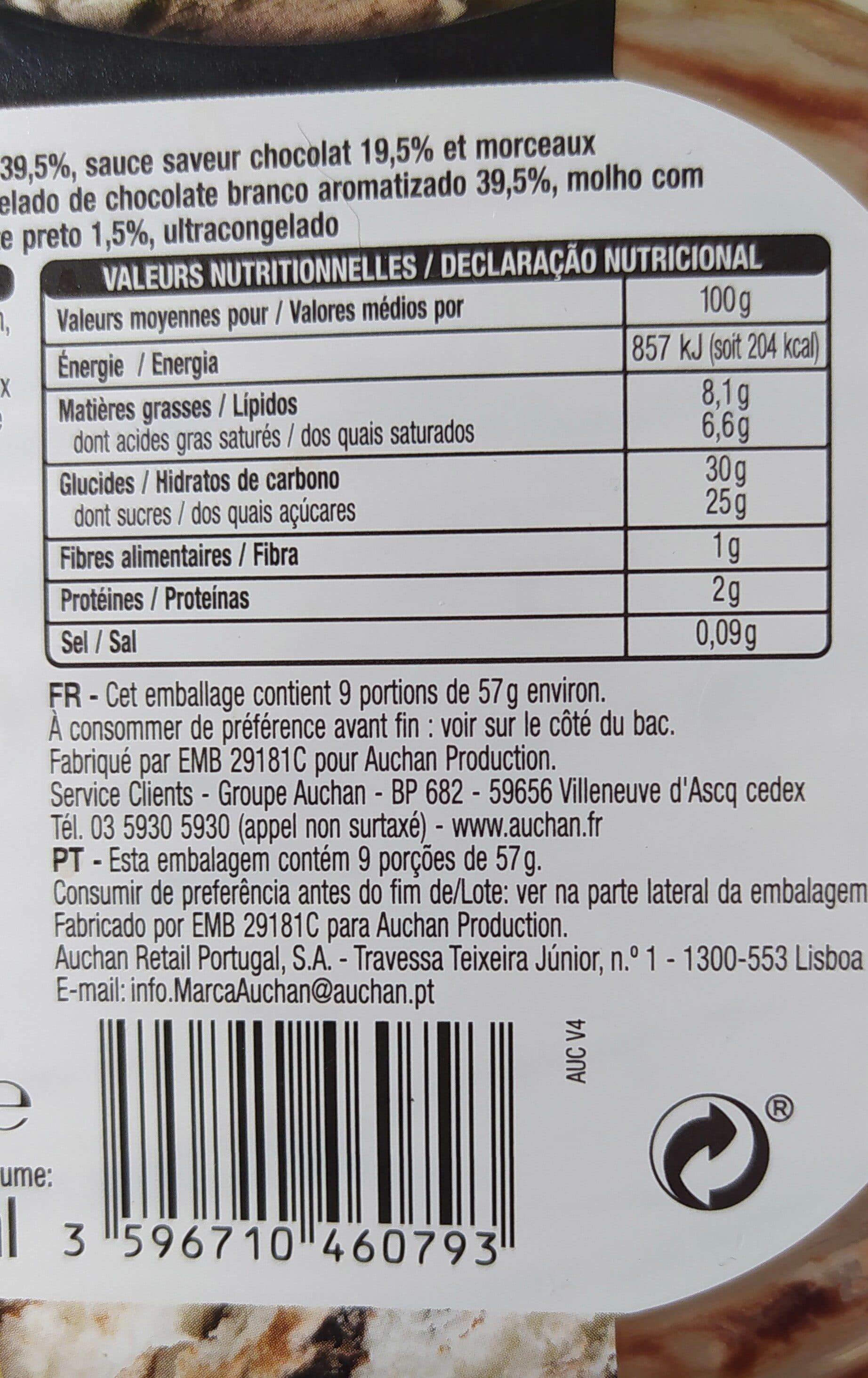 Auchan 3 chocolats packshot