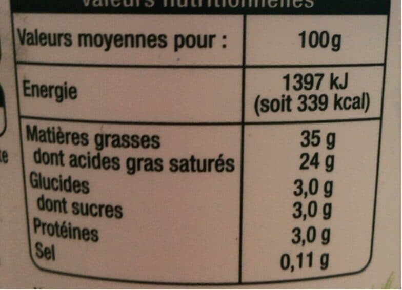 Auchan Crème de lait de Brebis Épaisse35% Mat. Gr. packshot