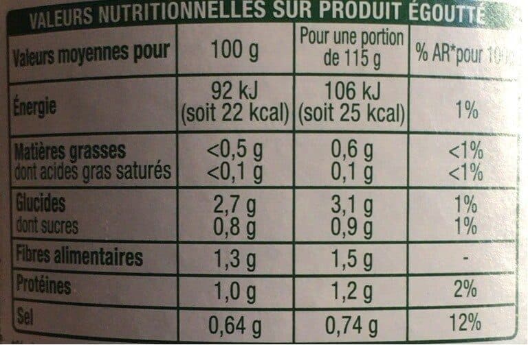 Auchan Haricots verts extra-fins cueillis et rangés à la main packshot
