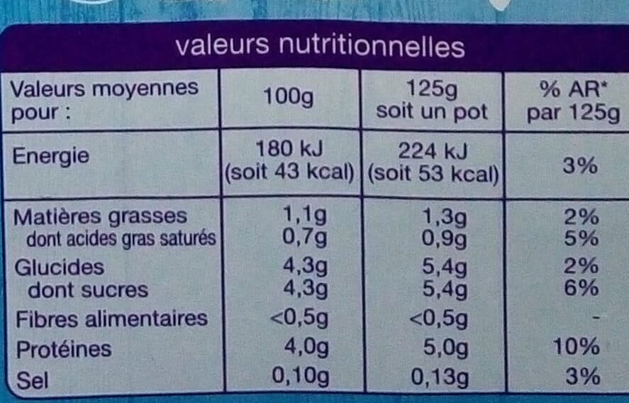 Auchan Yaourt nature texture ferme packshot