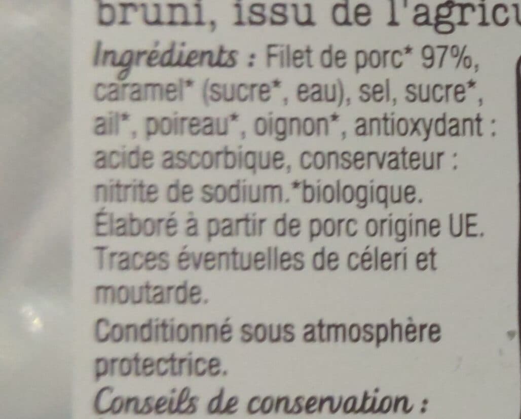 Auchan Rôti de porc cuit, issu de l'agriculture biologique packshot