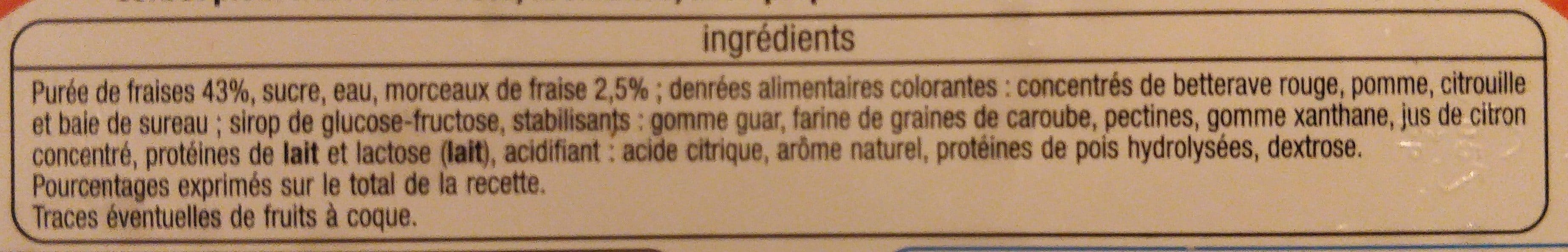 Auchan Plein fruit Sorbet Fraiseavec morceaux packshot