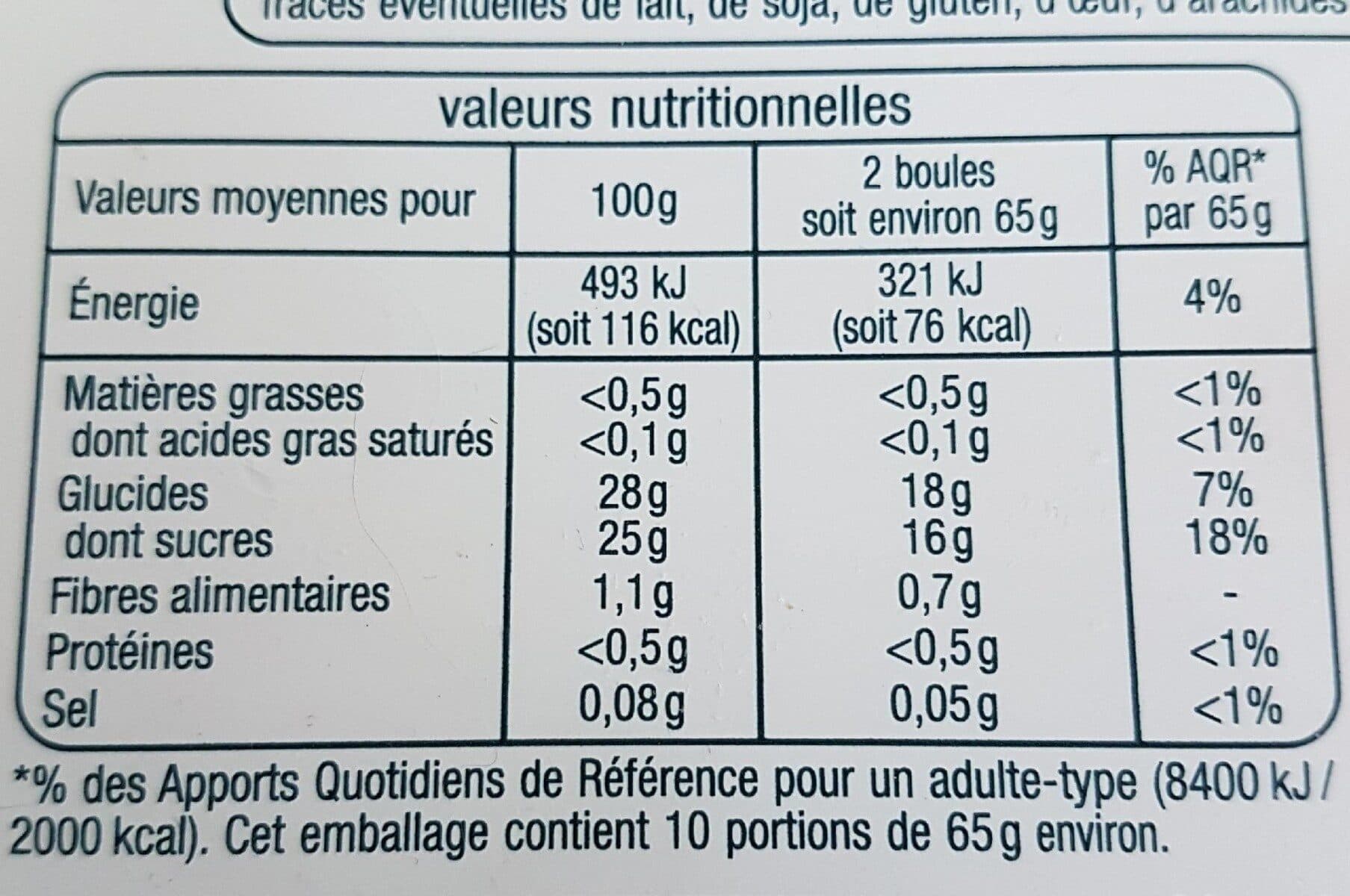 Auchan Plein fruit - Sorbet mangue - avec morceaux packshot