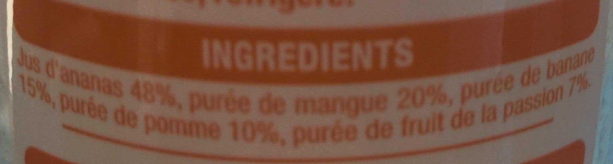 Auchan Smoothie Ananas mangue passion packshot