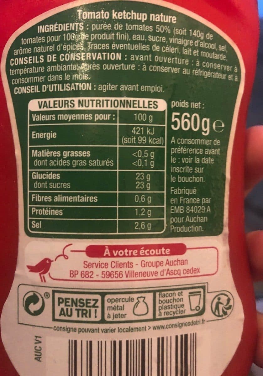 Auchan Ketchup packshot