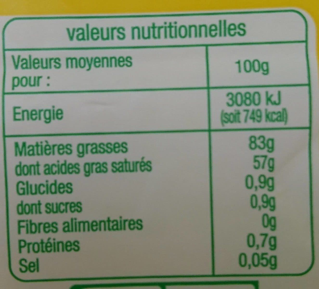 Auchan BIOBeurre moulé DOUX packshot