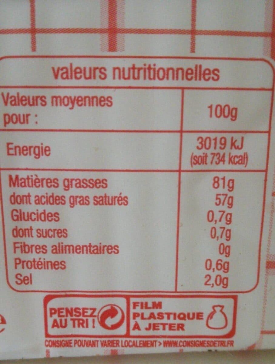 Auchan Beurre mouléDemi-sel packshot