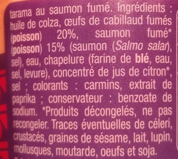 Auchan Tarama au saumon packshot