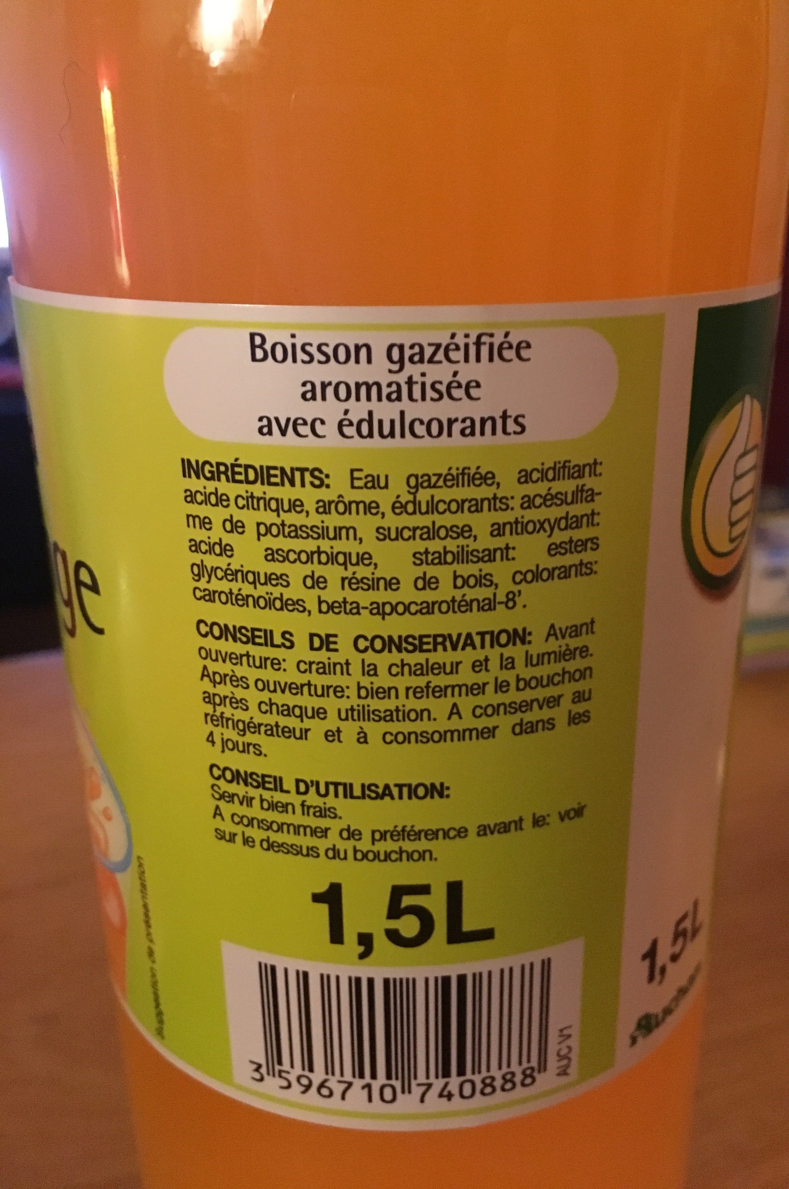 Auchan Soda Orange packshot