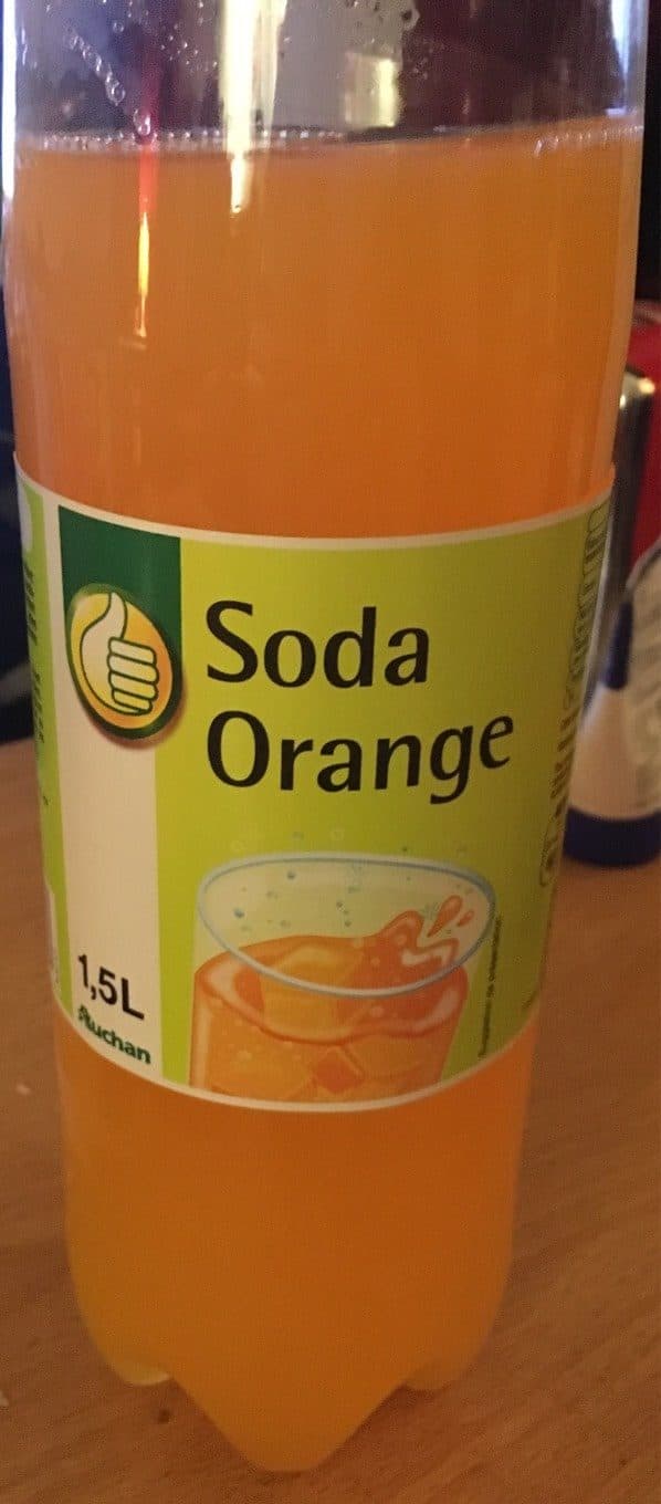 Auchan Soda Orange packshot