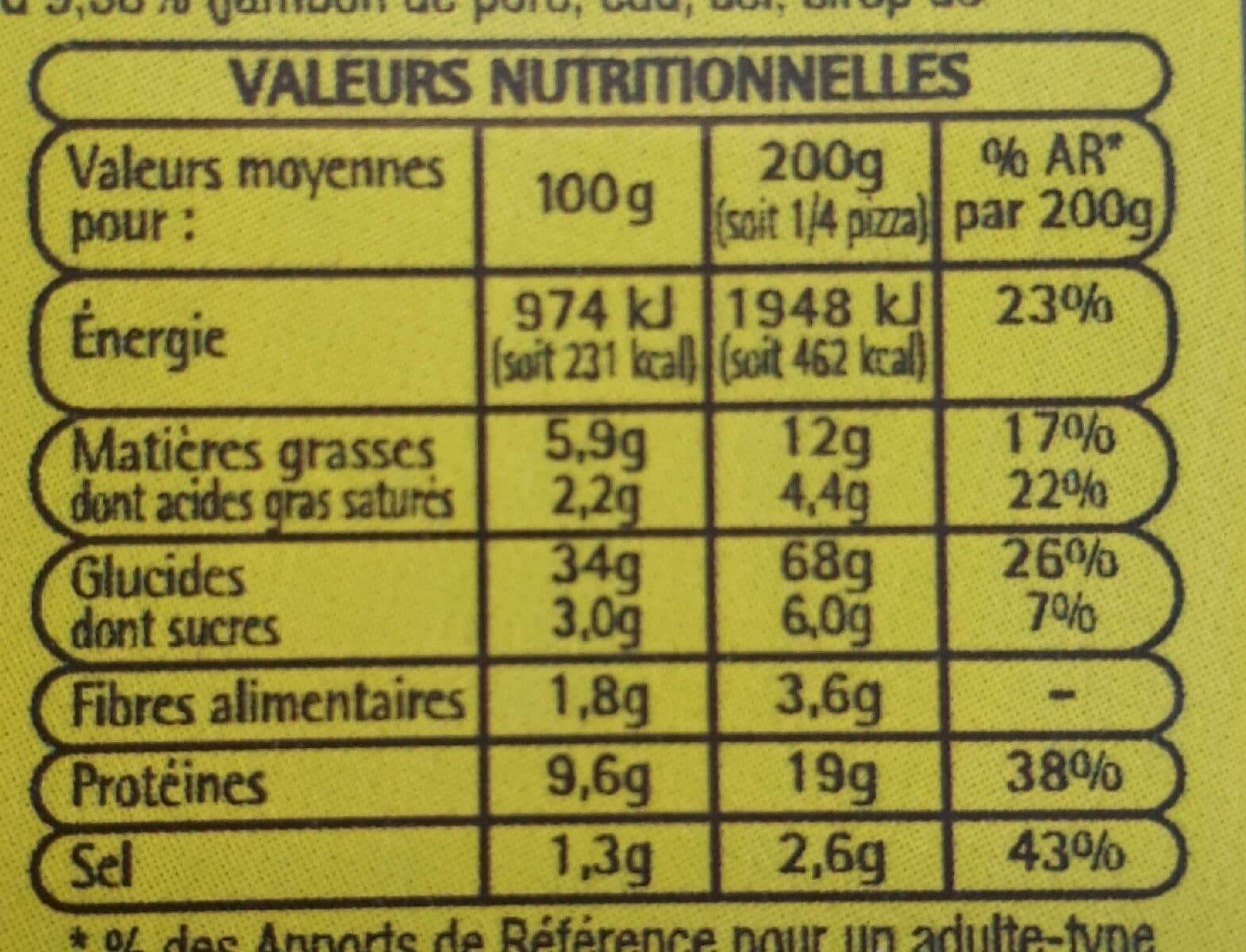 Auchan Pizza jambon fromage packshot