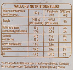 Auchan Brioche tranchée packshot