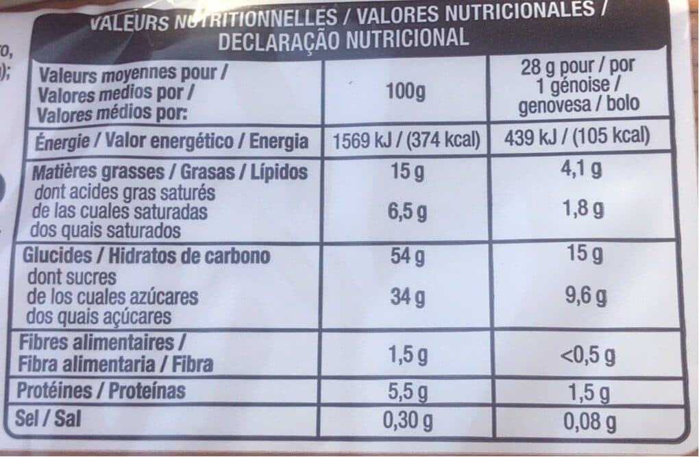 Auchan duo de génoises packshot
