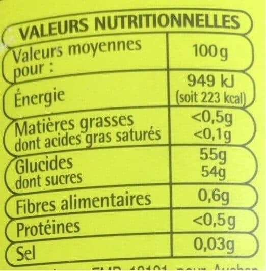 Auchan Confiture de Fraises packshot