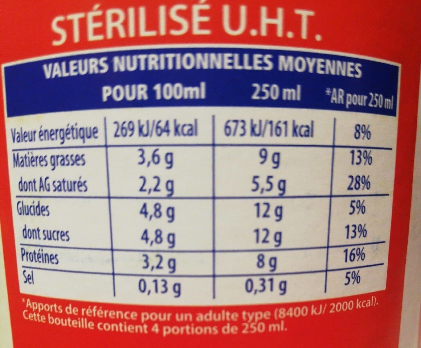Le petit Vendéen Lait entier U.H.T. packshot
