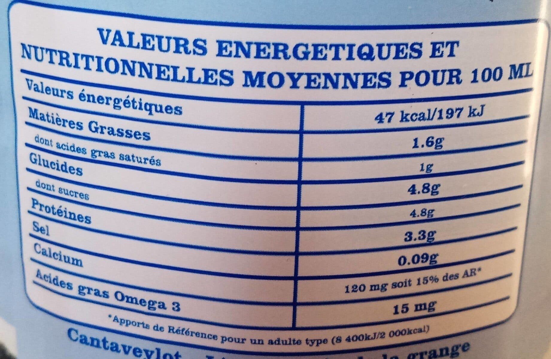Vallée du Lot Lait demi-écrémé packshot
