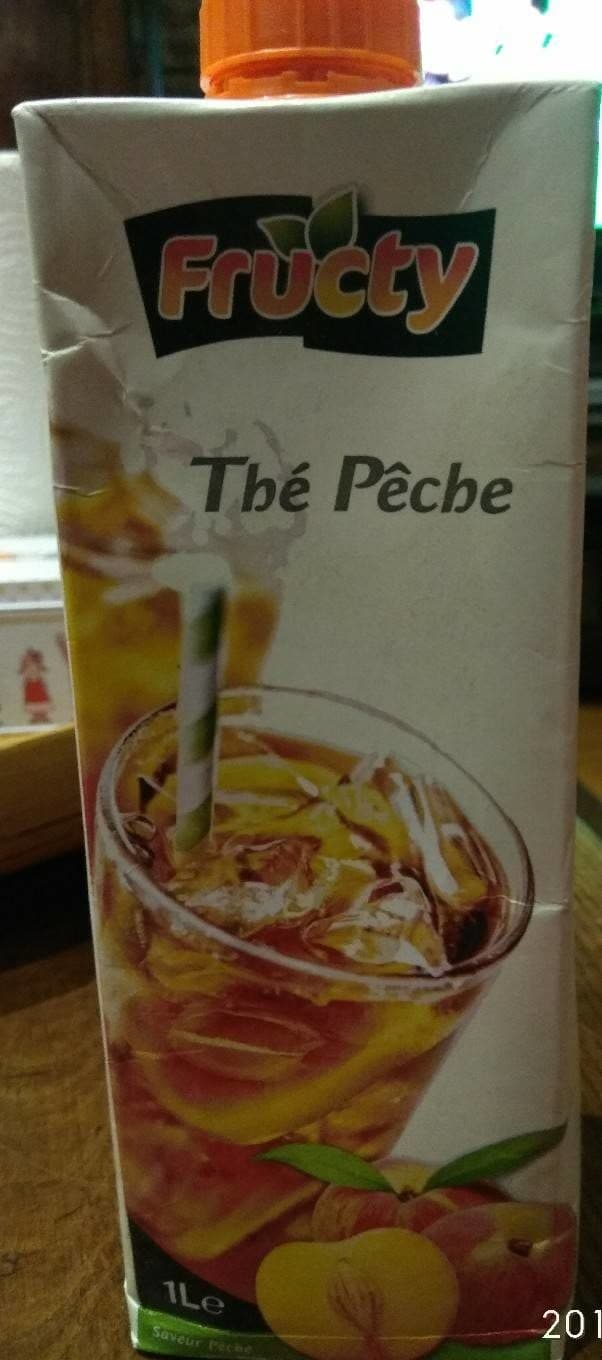 Fructy Peach tea packshot