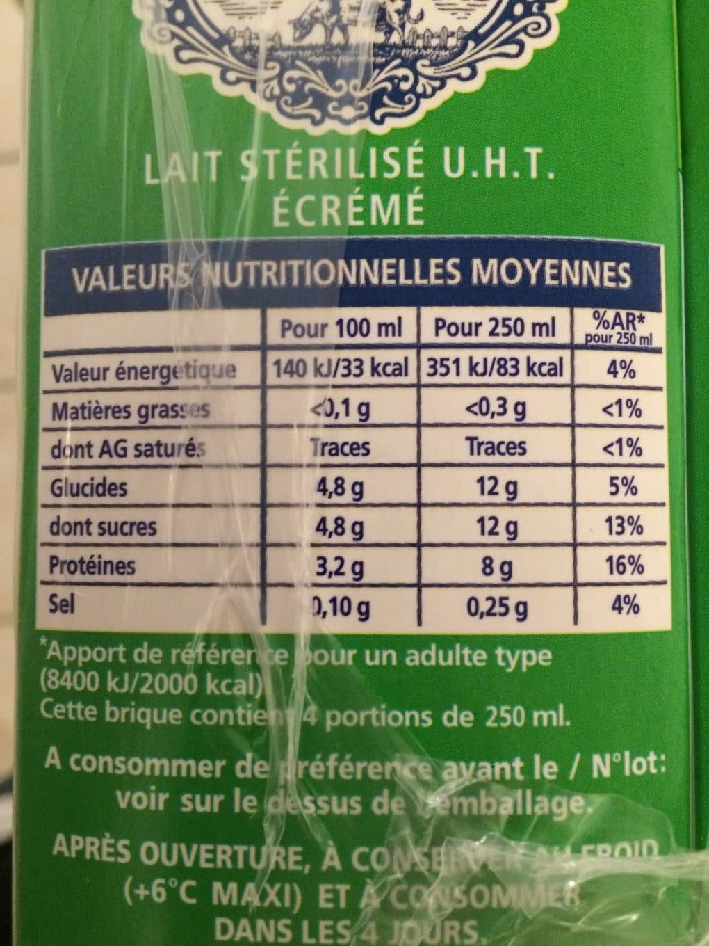 Le Petit Vendéen Lait ecrémé packshot