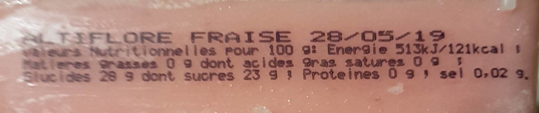 Altiflore Sorbet fraise packshot