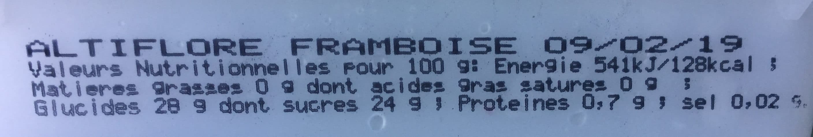Altiflore Framboise packshot
