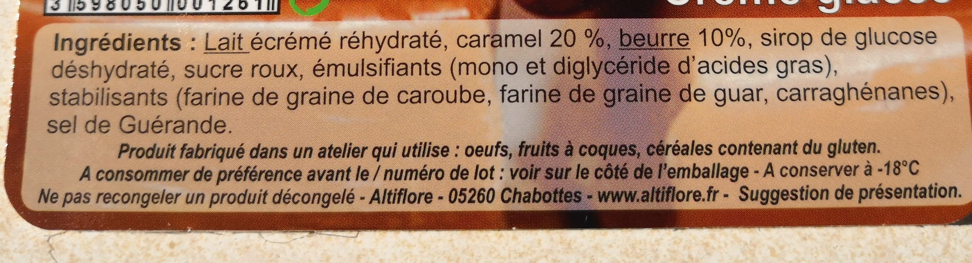 Altiflore Crème glacée caramel au beurre salé packshot