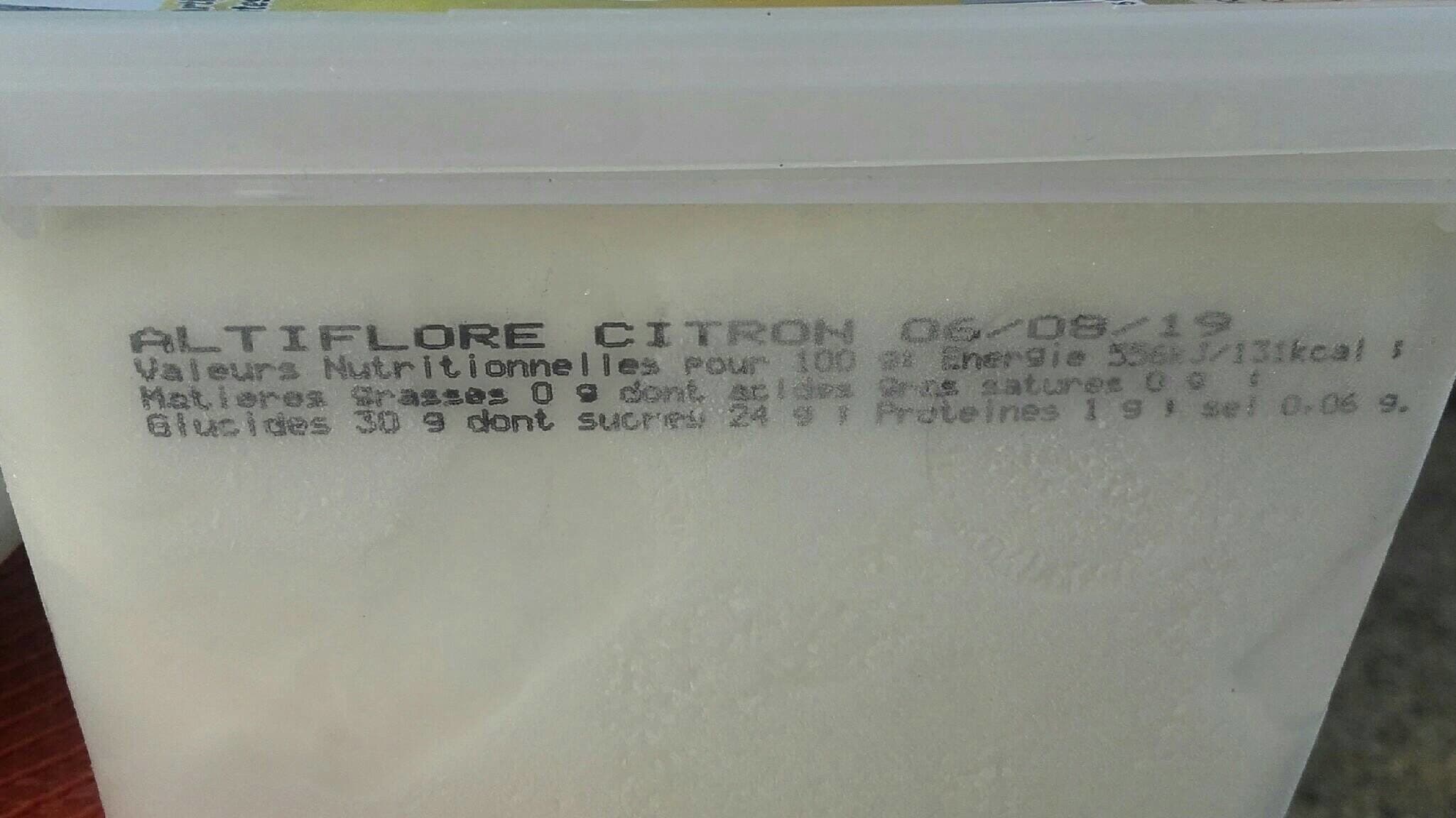 Altiflore Sorbet citron packshot