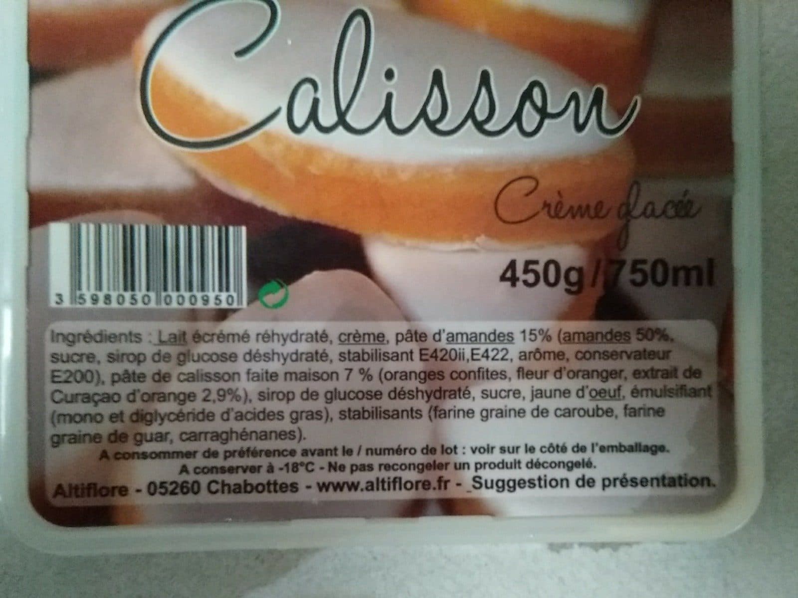 Altiflore Crème glacée Calisson packshot