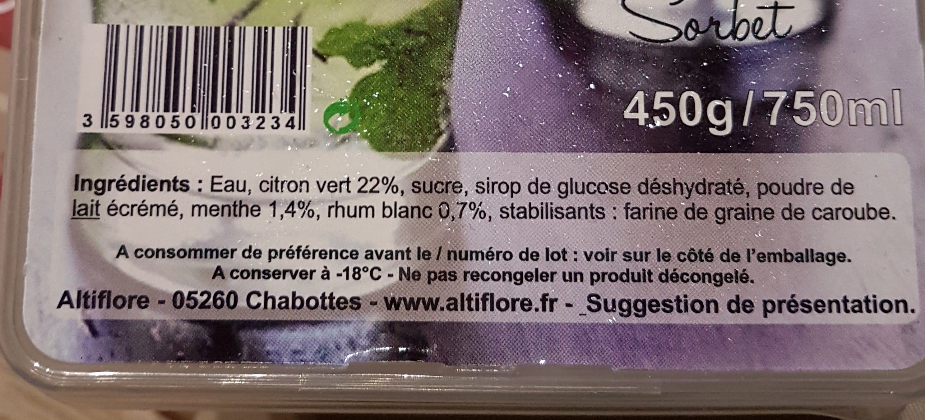 Altiflore Sorbet Mojito packshot