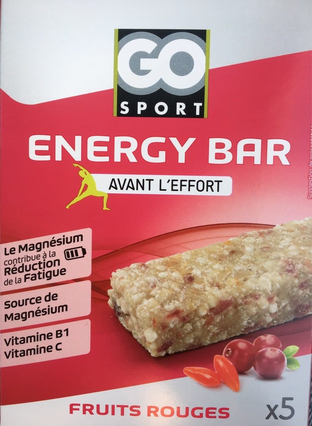 Go Sport Energy bar, fruits rouges packshot