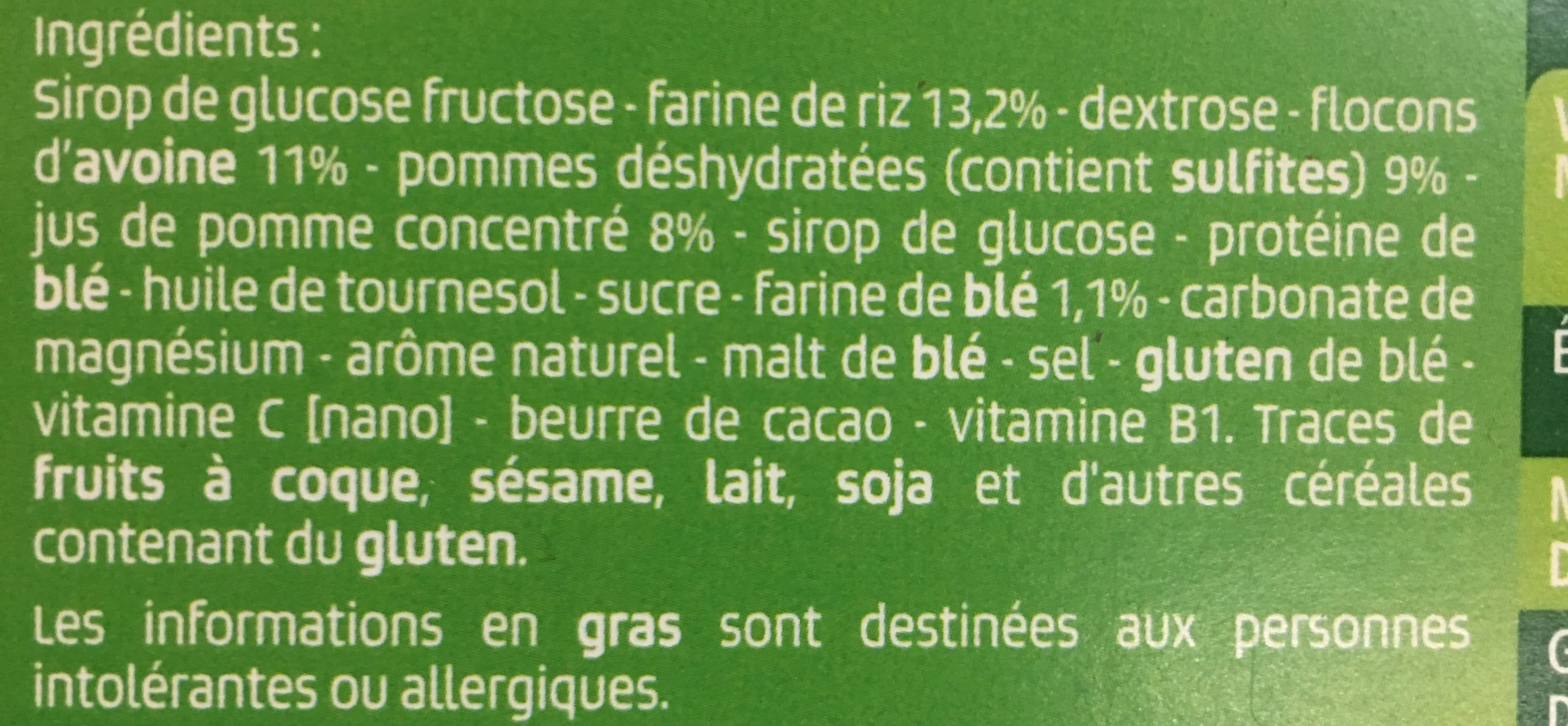 Go sport Energy bar avant l'effort saveur pomme x5 packshot