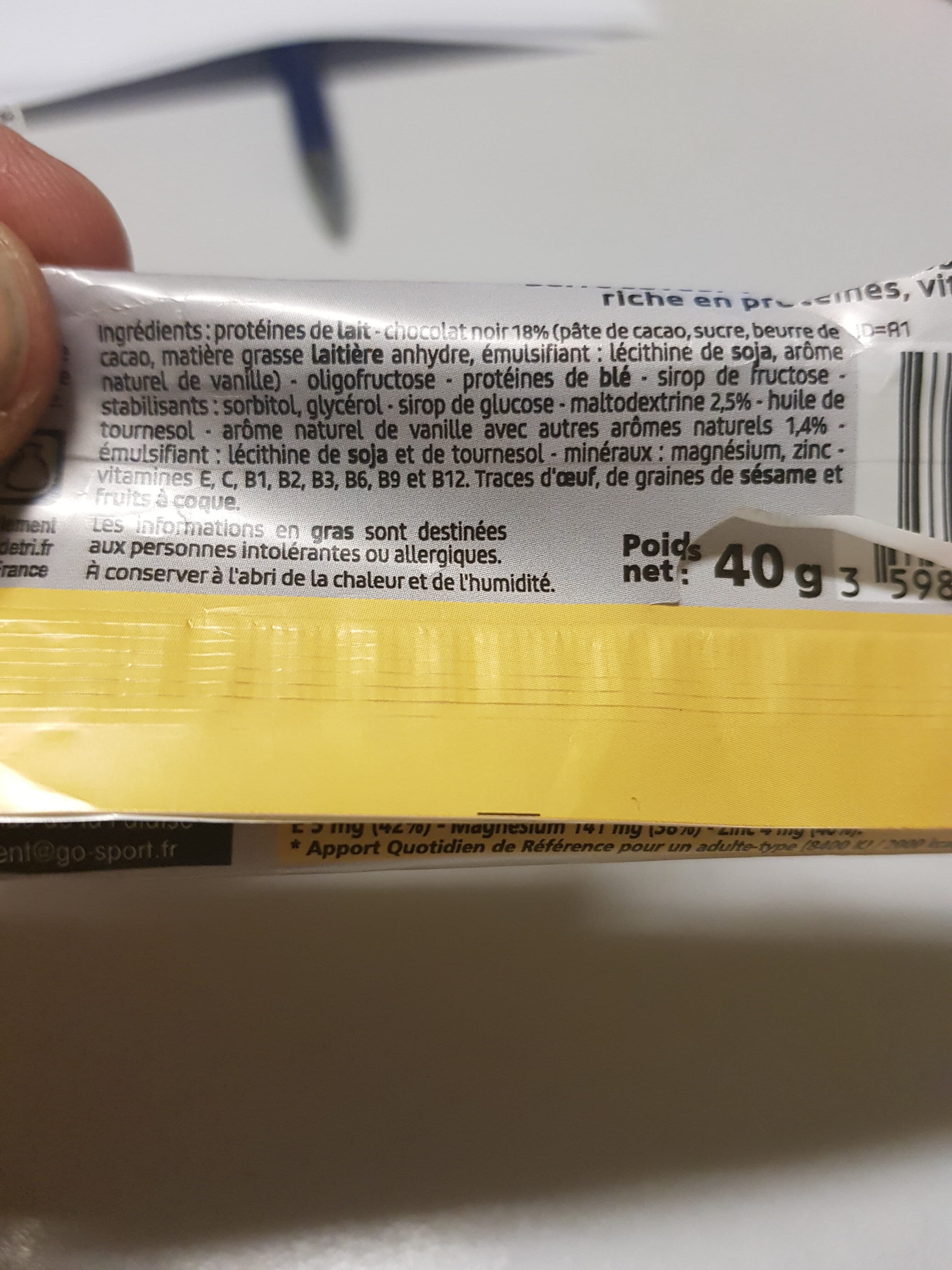 Go sport Protein Bar après l'effort packshot