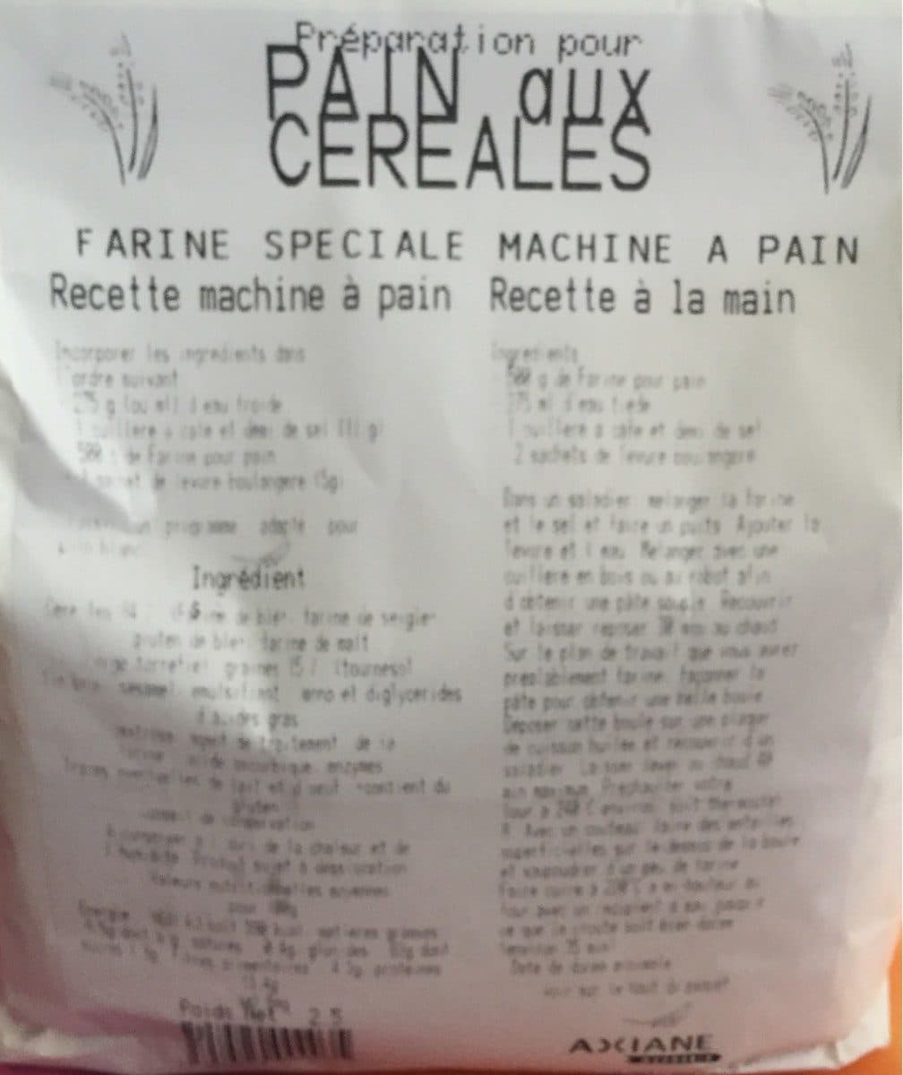 Open Food Facts Pain aux cereales packshot