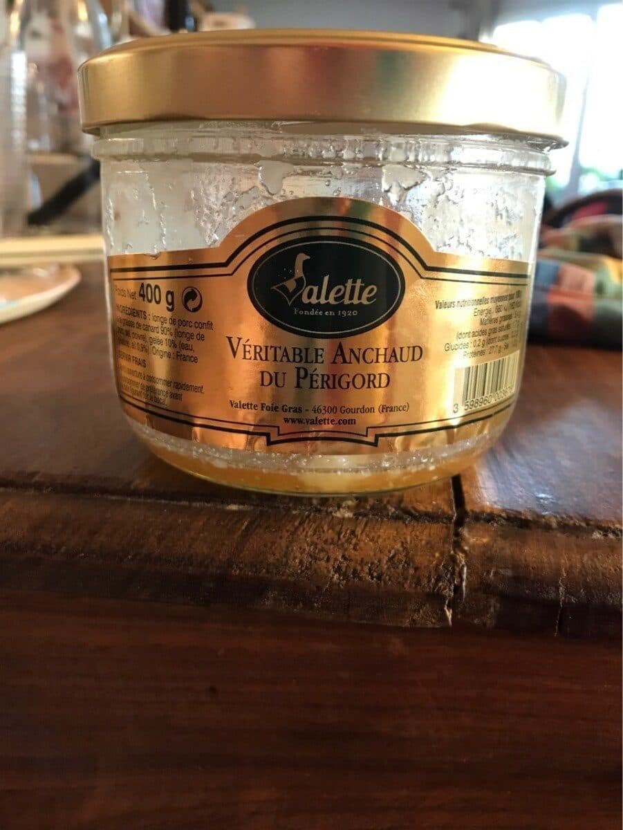 Valette Veritable Anchaud du perigord packshot
