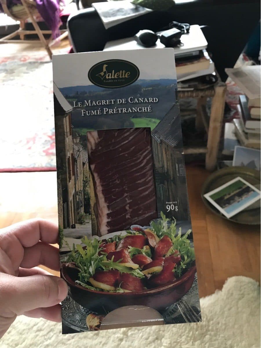 Valette Le magret de canard fumé prétranché packshot