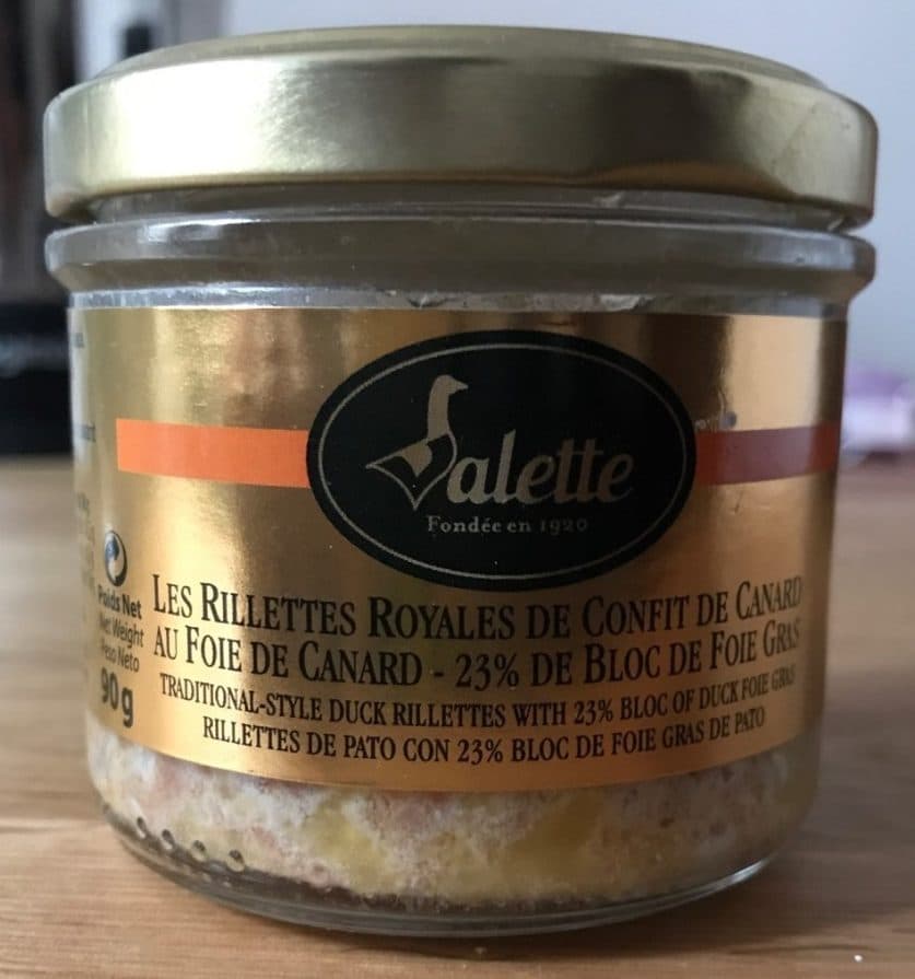 Valette Les rillettes royales de confit de canard au foie de canard packshot