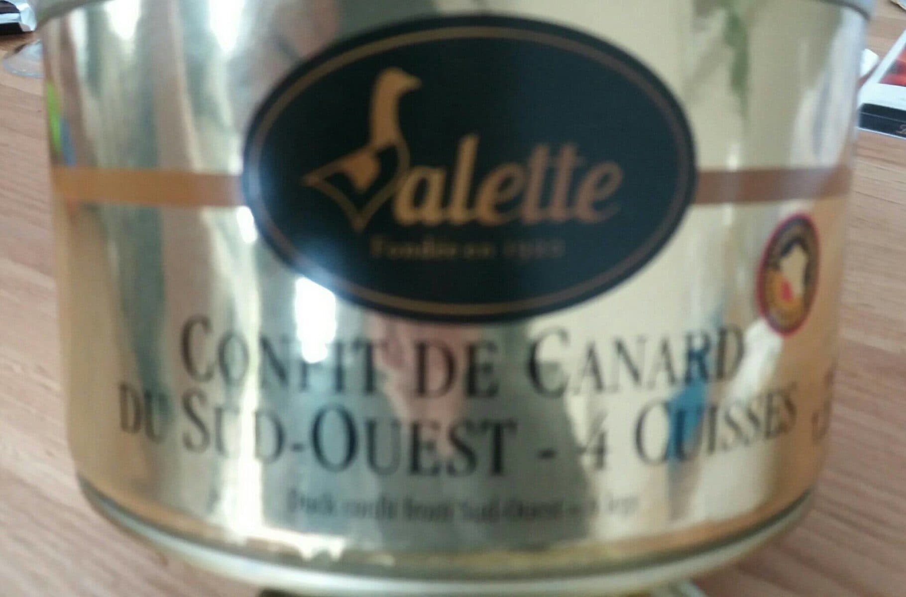 Valette Confit de canard du sud ouest packshot