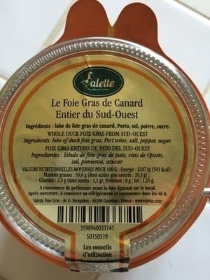 Valette Foie gras packshot