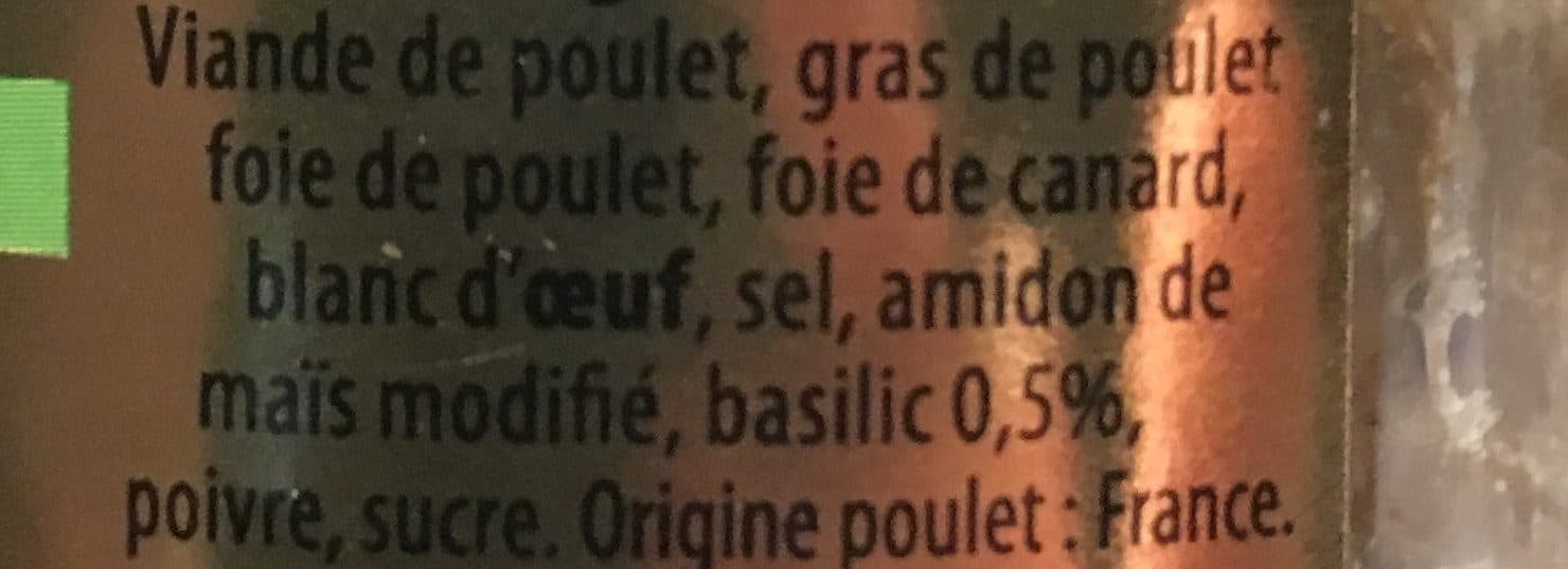 Valette Tresor de volaille et basilic packshot