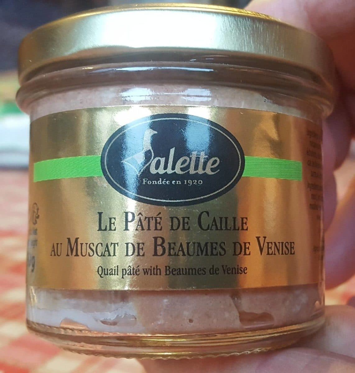 Valette Le pâté de caille au muscat de baumes de venise packshot