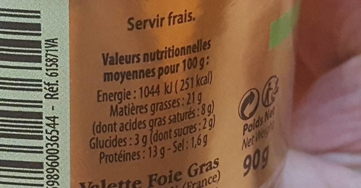 Valette Le pâté de caille au muscat de baumes de venise packshot