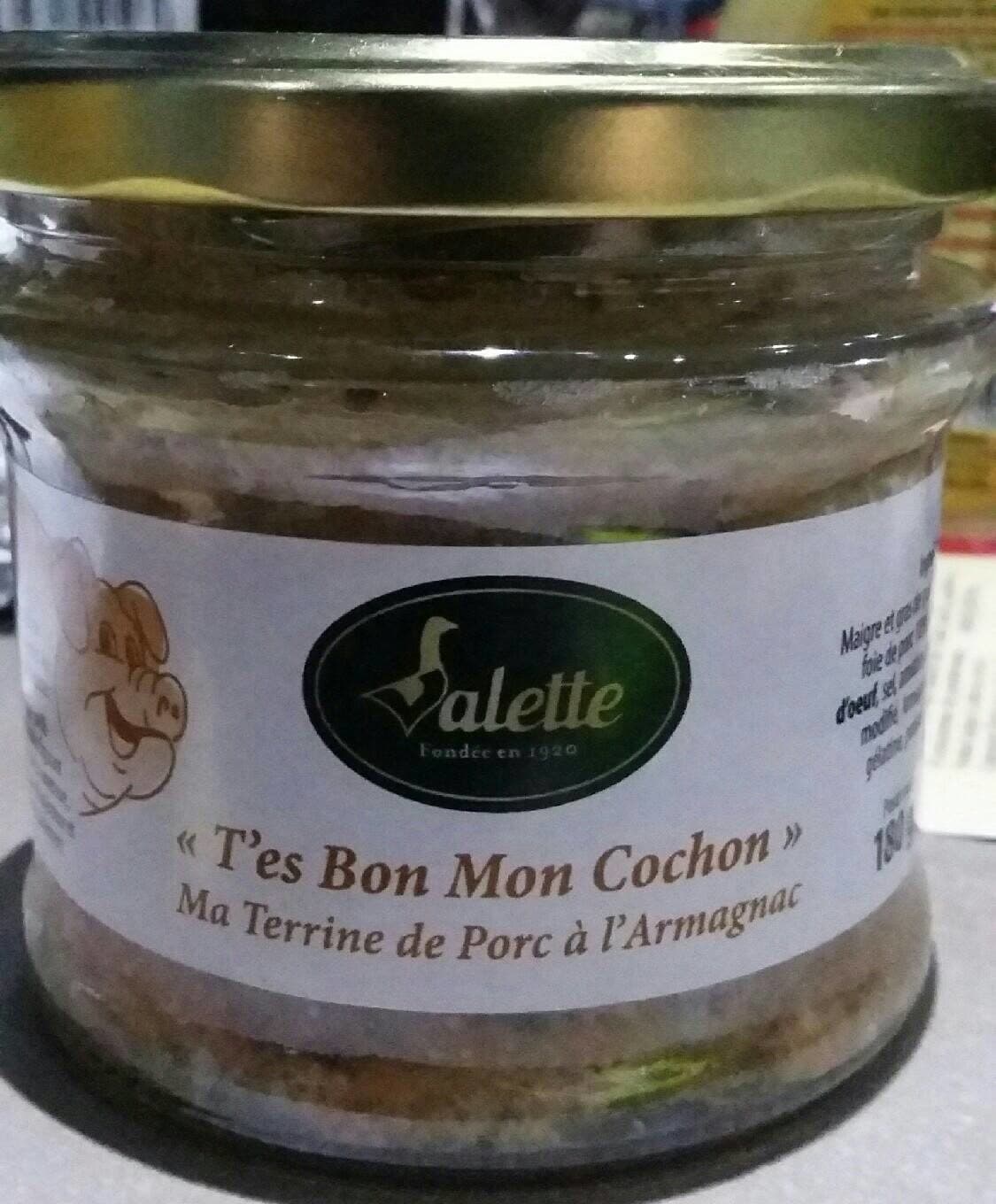 Valette T'es bon mon cochon packshot