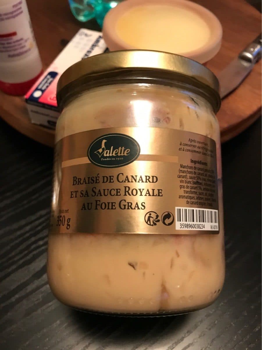 Valette Braise de canard et sa sauce royal au foie gras packshot