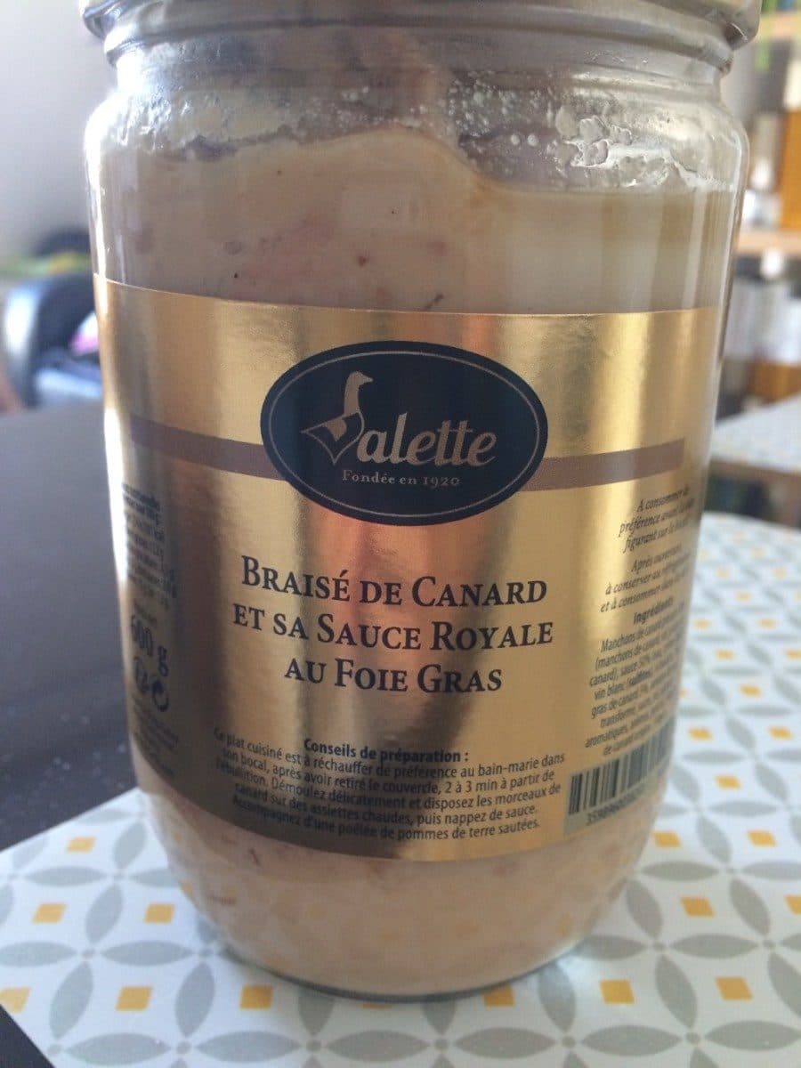 Valette Braisé de canard et sa sauce royale au foie gras packshot